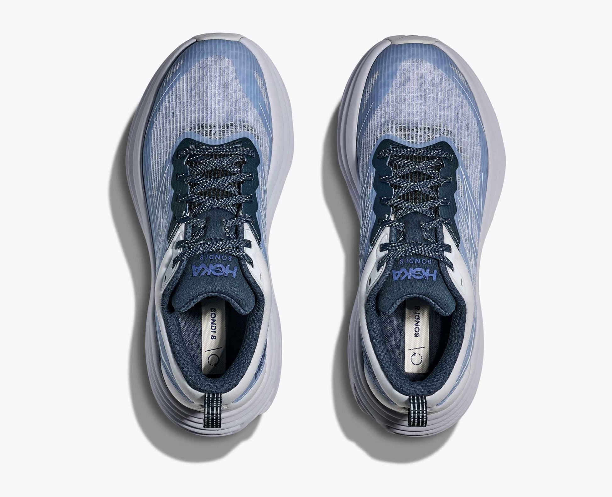 Hoka Stealth/Tech Bondi 8 Caged - Sea Ice / Grape Agate
