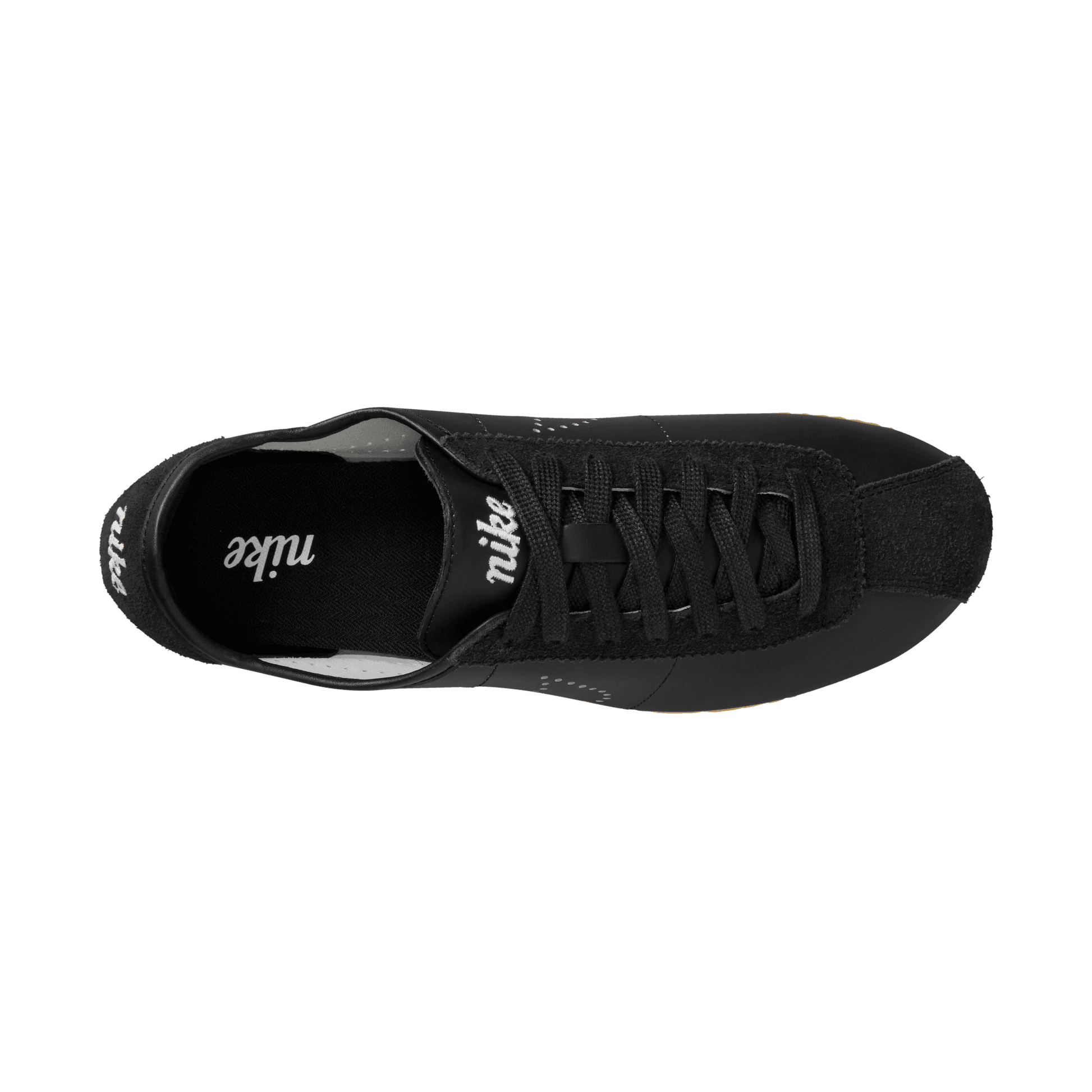 Women's Nike Cortez Leather "Black Gum Light Brown"