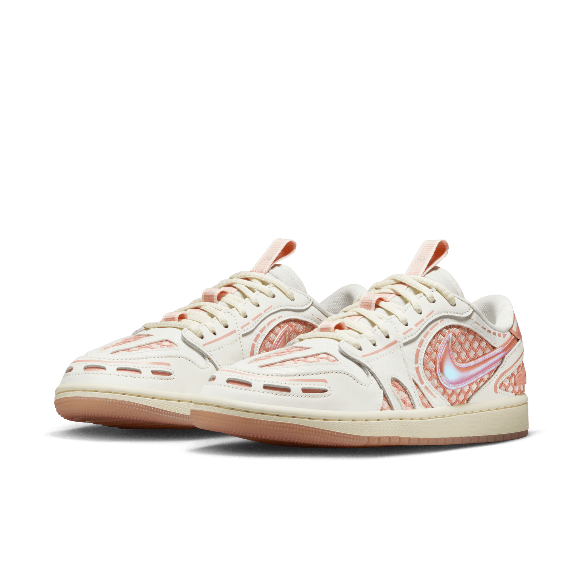 Women's Air Jordan 1 Low Method of Make "Sail Washed Coral"