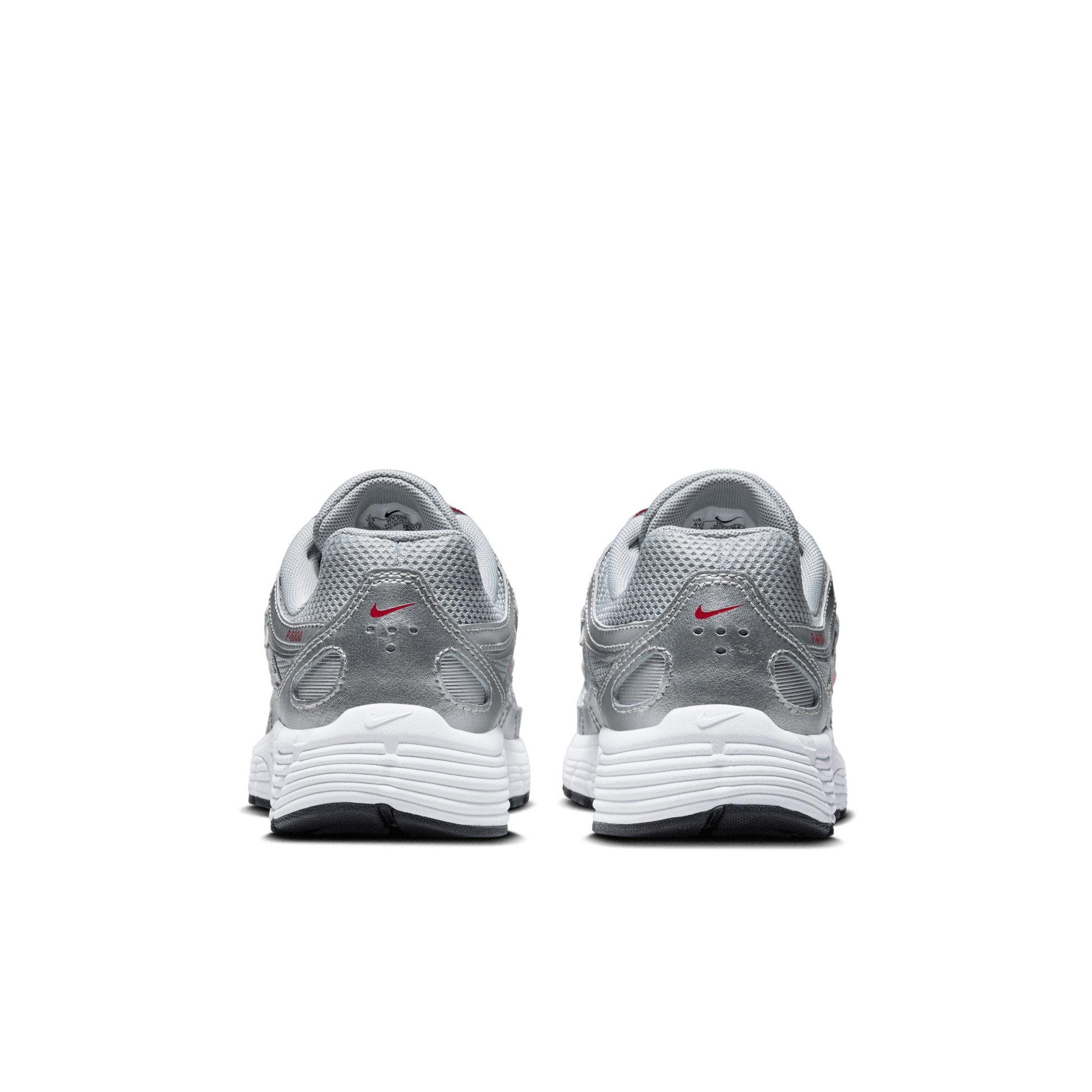 Big Kids' Nike P-6000 "Metallic Silver Gym Red"